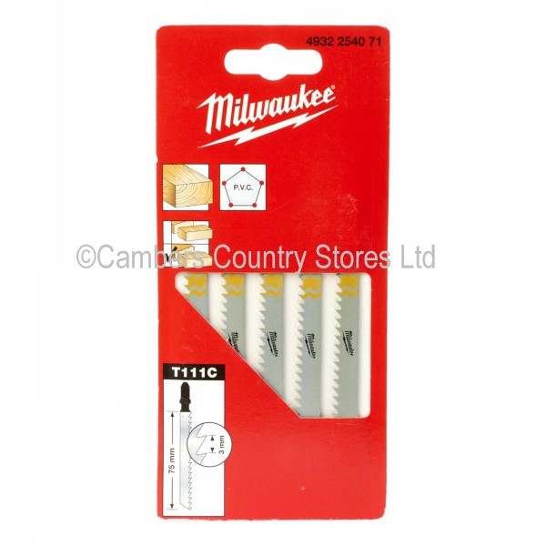 Milwaukee Jigsaw Blade Standard Cut 55mm Cambers Country Store